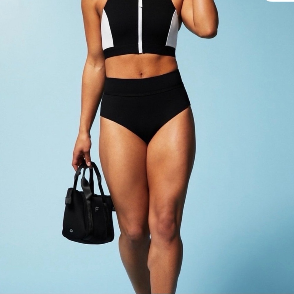 Fabletics Boardwalk High-Waisted Swim Bottom Sz medium